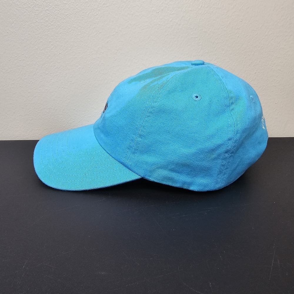 Vineyard Vines Hat Cap Mens Strap Back Blue Spellout White Whale Logo Golf Prep - Picture 2 of 8